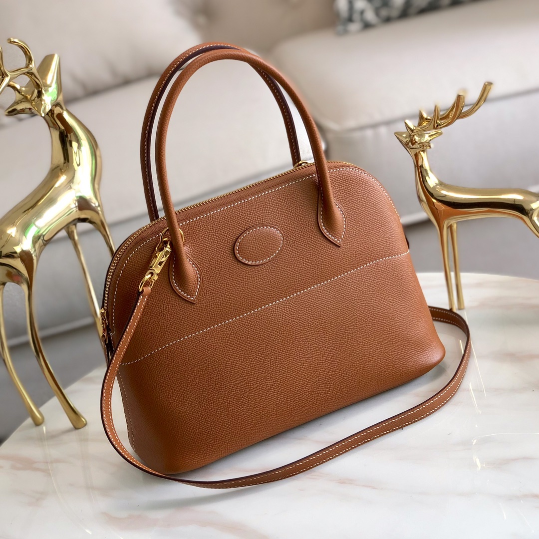 에르메스 볼리드27 골드브라운 금장 앱송